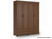 Guarda Roupa Armario Roupeiro Weihermann Sevilha Espelhado 04 Portas 1.82 m COM FRETE GRATIS 